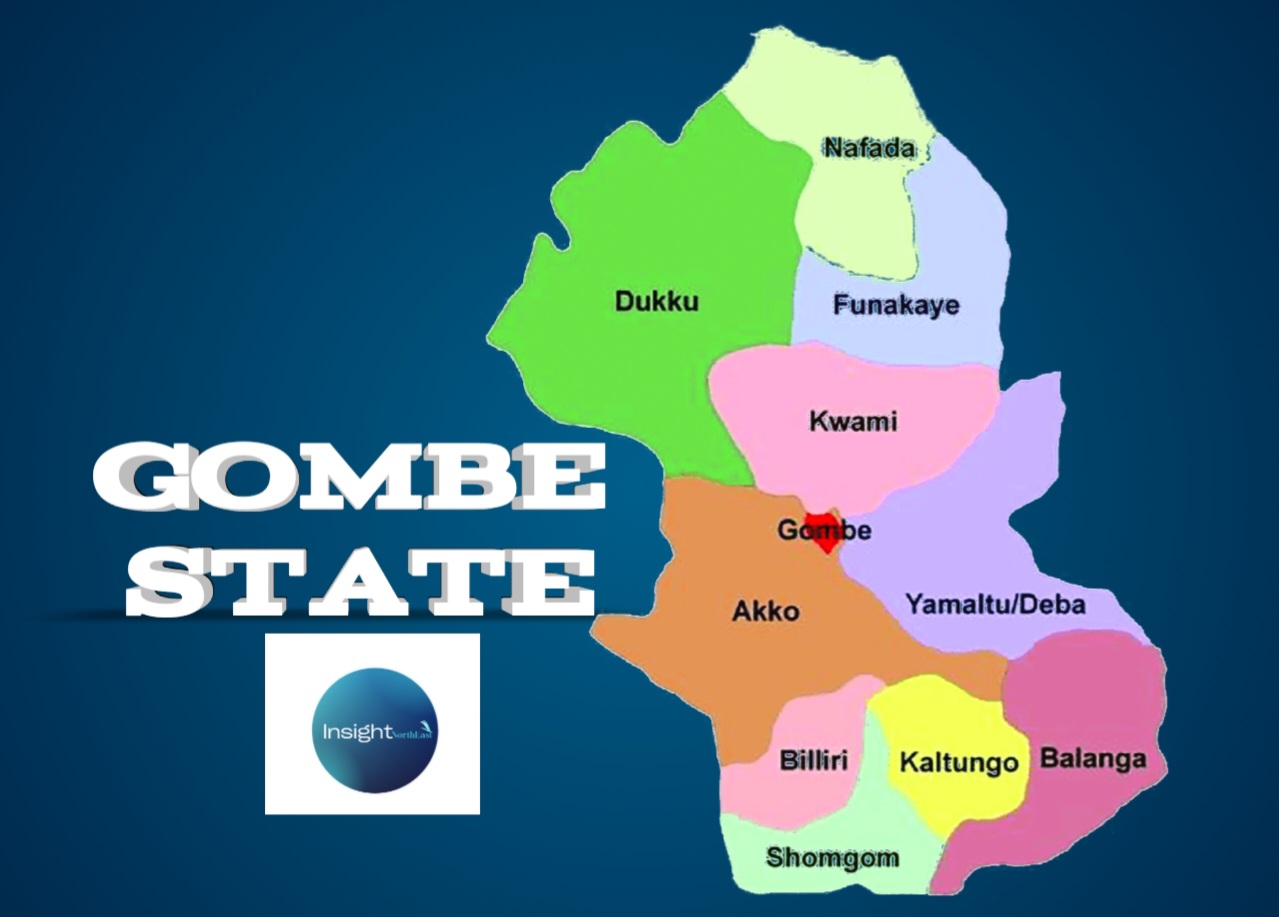 file photo of Gombe state map